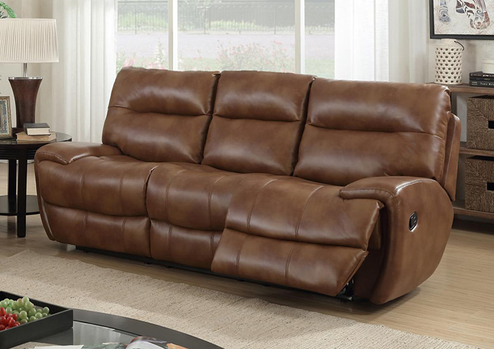 Bailey Leathergel & PU Three Seater Recliner - Click Image to Close